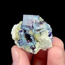 Natural Blue Phantom Fluorite and Mica, Mineral Specimen: Inner Mongolia,China (35*30*20MM) - image 3