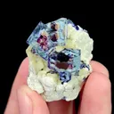 Natural Blue Phantom Fluorite and Mica, Mineral Specimen: Inner Mongolia,China (35*30*20MM) - image 2