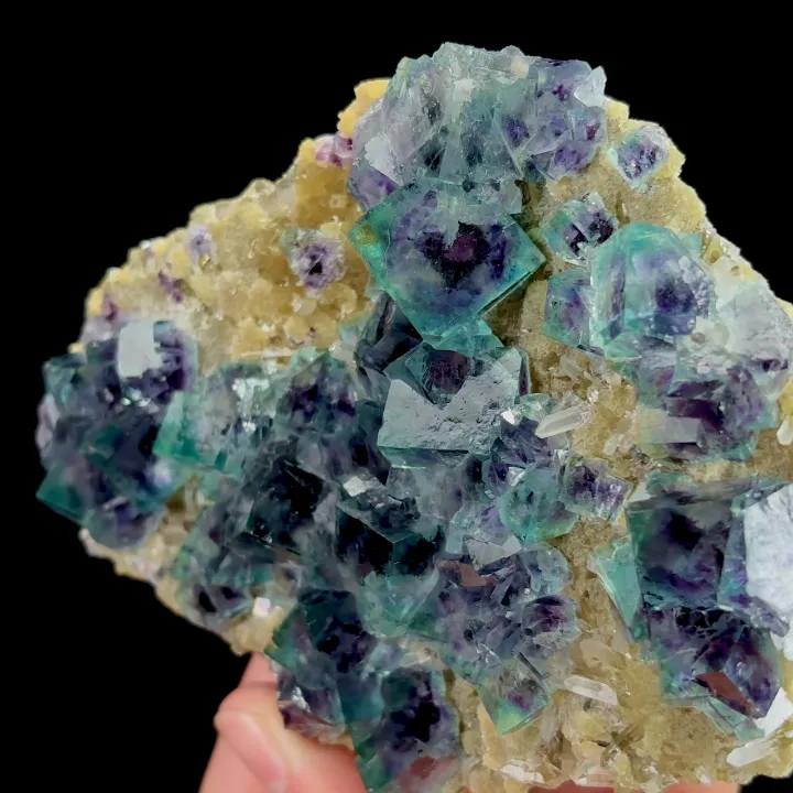 Natural Blue Phantom Fluorite and Mica, Mineral Specimen: Yindu,Inner Mongolia (115*90*25MM) - image 2