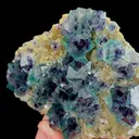 Natural Blue Phantom Fluorite and Mica, Mineral Specimen: Yindu,Inner Mongolia (115*90*25MM) - image 2