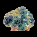 Natural Blue Phantom Fluorite and Mica, Mineral Specimen: Yindu,Inner Mongolia (115*90*25MM) - image 3