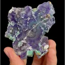 Natural Blue Phantom Fluorite and Mica, Mineral Specimen: Yindu,Inner Mongolia (75*65*20MM) - image 4
