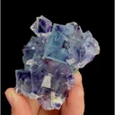 Natural Blue Phantom Fluorite and Mica, Mineral Specimen: Yindu,Inner Mongolia (75*65*20MM) - image 2