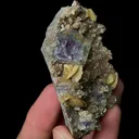 Natural Blue Phantom Fluorite and Mica, Mineral Specimen:Inner Mongolia (70*45*25MM) - image 3