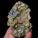 Natural Blue Phantom Fluorite and Mica, Mineral Specimen:Inner Mongolia (70*45*25MM) - image 5