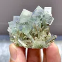 Natural Blue Phantom Fluorite and Quartz comes from Zhejiang,China 45*35*25MM - image 1