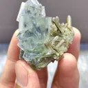 Natural Blue Phantom Fluorite and Quartz comes from Zhejiang,China 45*35*25MM - image 5