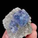 Natural Blue Phantom Fluorite and Quartz, Mineral Specimen: Inner Mongolia,China (45*50*25MM) - image 4