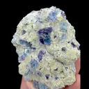 Natural Blue Phantom Fluorite and Quartz, Mineral Specimen: Inner Mongolia,China (70*95*30MM) - image 5