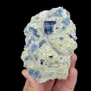 Natural Blue Phantom Fluorite and Quartz, Mineral Specimen: Inner Mongolia,China (70*95*30MM) - image 2