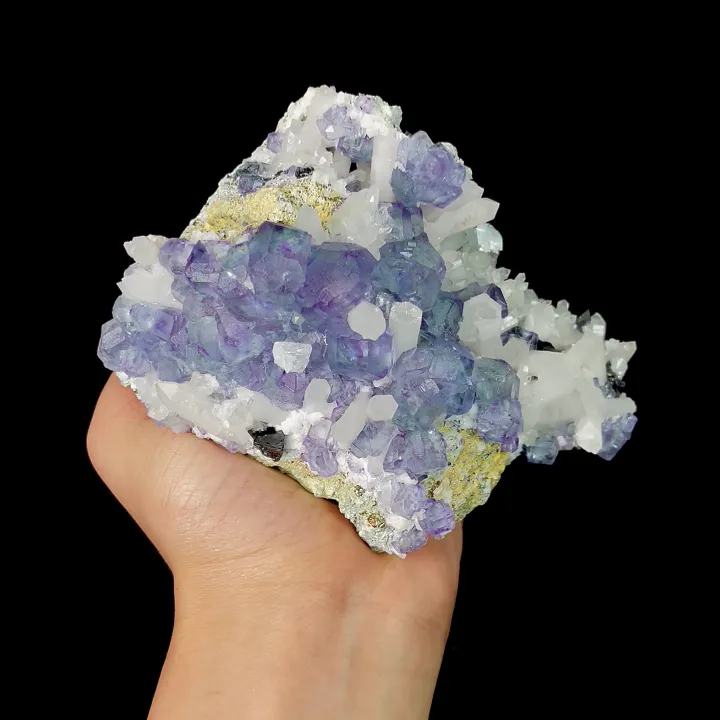 Natural Blue Phantom Fluorite and Quartz, Mineral Specimen:Fujian,China (130*105*70MM) - image 2