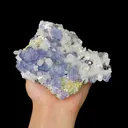 Natural Blue Phantom Fluorite and Quartz, Mineral Specimen:Fujian,China (130*105*70MM) - image 1