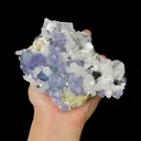 Natural Blue Phantom Fluorite and Quartz, Mineral Specimen:Fujian,China (130*105*70MM) - image 3
