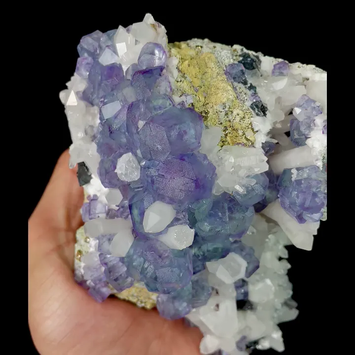 Natural Blue Phantom Fluorite and Quartz, Mineral Specimen:Fujian,China (130*105*70MM) - image 4