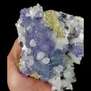 Natural Blue Phantom Fluorite and Quartz, Mineral Specimen:Fujian,China (130*105*70MM) - image 4