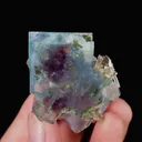 Natural Blue Phantom Fluorite and Quartz, Mineral Specimen:Yaogangxian,Hunan (35*40*20MM) - image 6