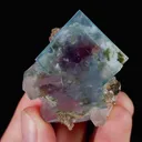 Natural Blue Phantom Fluorite and Quartz, Mineral Specimen:Yaogangxian,Hunan (35*40*20MM) - image 5