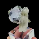 Natural Blue Phantom Fluorite and Quartz, Mineral Specimen:Yaogangxian,Hunan (45*30*45MM) - image 2