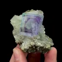Natural Blue Phantom Fluorite and Quartz, Mineral Specimen:Yaogangxian,Hunan (45*50*35MM) - image 1