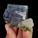 Natural Blue Phantom Fluorite and Quartz, Mineral Specimen:Yaogangxian,Hunan (55*40*40MM) - image 3