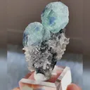 Natural Blue Phantom Fluorite and Quartz Symbiosis comes from Fujian,China 30*50*15MM - image 2