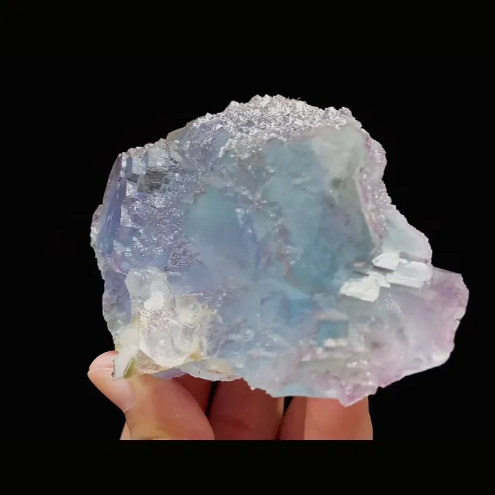 Natural Blue Phantom Fluorite and Quartz Symbiosis comes from Yaogangxian,Hunan 105*70*35MM - image 3
