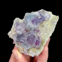 Natural Blue Phantom Fluorite and Siderite, Mineral Specimen: Inner Mongolia,China (80*70*30MM) - image 2