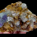 Natural Blue Phantom Fluorite and Siderite, Mineral Specimen: Yaogangxian,Hunan (115*75*35MM) - image 4