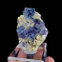 Natural Blue Phantom Fluorite and Siderite, Mineral Specimen: Yindu,Inner Mongolia (50*60*30MM) - image 7