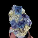 Natural Blue Phantom Fluorite and Siderite, Mineral Specimen: Yindu,Inner Mongolia (50*60*30MM) - image 3