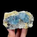 Natural Blue Phantom Fluorite and Siderite, Mineral Specimen: Yindu,Inner Mongolia (90*55*40MM) - image 2