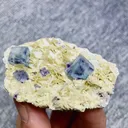 Natural Blue Phantom Fluorite and Siderite Symbiosis comes from Yindu,Inner Mongolia 65*45*20MM - image 2
