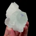 Natural Blue Phantom Fluorite and White Crystal Mineral Specimen,High Quality Specimen,SHIZHUYUAN,HUNAN,CHINA(72*44*31mm) - image 2