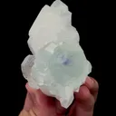 Natural Blue Phantom Fluorite and White Crystal Mineral Specimen,High Quality Specimen,SHIZHUYUAN,HUNAN,CHINA(72*44*31mm) - image 4