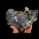 Natural Blue Phantom Fluorite and Wolframite, Mineral Specimen:Yaogangxian,Hunan (120*85*45MM) - image 2