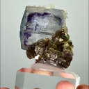 Natural Blue Phantom Fluorite & Calcite,Mineral Specimen:Yaogangxian,Hunan (25*20*30mm) - image 2