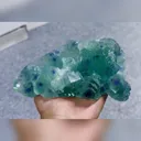 Natural Blue Phantom Fluorite comes from Fujian,China 160*85*55MM - image 1