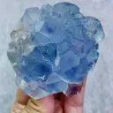 Natural Blue Phantom Fluorite comes from Fujian,China 65*70*35MM - image 3