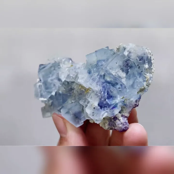 Natural Blue Phantom Fluorite comes from Inner Mongolia,China 75*45*20MM - image 4