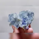Natural Blue Phantom Fluorite comes from Inner Mongolia,China 75*45*20MM - image 4