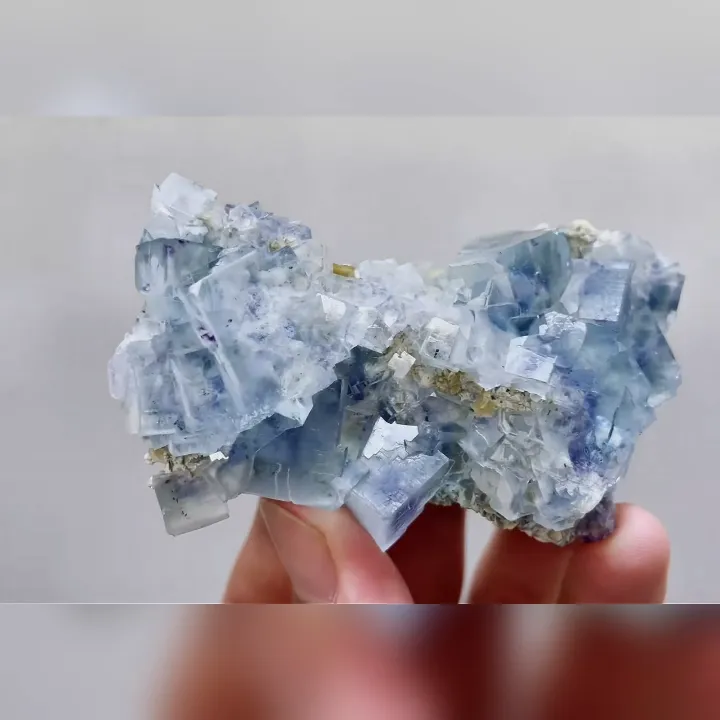 Natural Blue Phantom Fluorite comes from Inner Mongolia,China 75*45*20MM - image 6