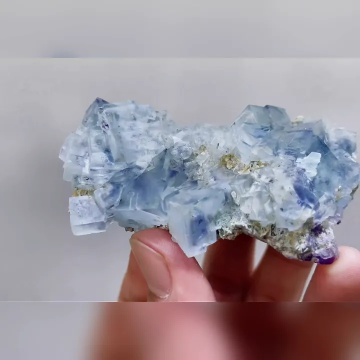 Natural Blue Phantom Fluorite comes from Inner Mongolia,China 75*45*20MM - image 5
