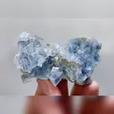 Natural Blue Phantom Fluorite comes from Inner Mongolia,China 75*45*20MM - image 2