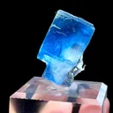 Natural Blue Phantom Fluorite comes from Xianghualing,Hunan 30*20*30MM - image 2
