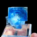 Natural Blue Phantom Fluorite comes from Xianghualing,Hunan 30*20*30MM - image 1