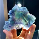 Natural Blue Phantom Fluorite  comes from Yaogangxian, Hunan 95*80*30MM - image 2