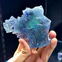 Natural Blue Phantom Fluorite  comes from Yaogangxian, Hunan 95*80*30MM - image 4