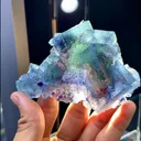 Natural Blue Phantom Fluorite  comes from Yaogangxian, Hunan 95*80*30MM - image 5