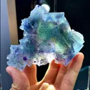 Natural Blue Phantom Fluorite  comes from Yaogangxian, Hunan 95*80*30MM - image 6