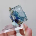 Natural Blue Phantom Fluorite comes from Yaogangxian,Hunan 20*20*20MM - image 2